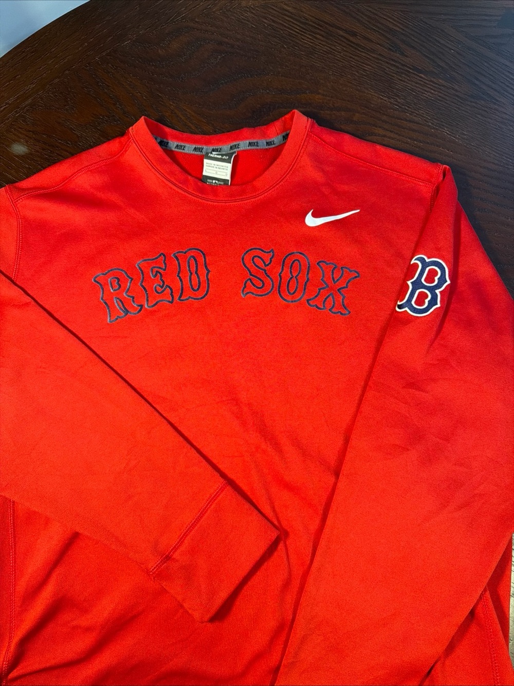 Nike Red Boston Red Sox Crewneck Sweatshirt